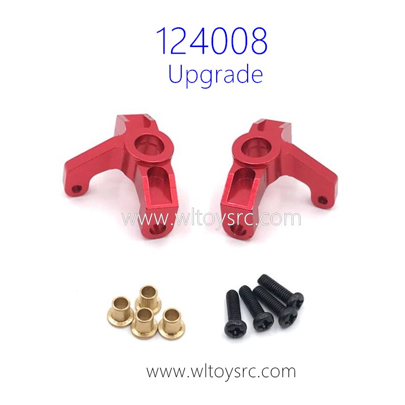 WLTOYS 124008 RC Car Upgrade Front Steering Cups Red