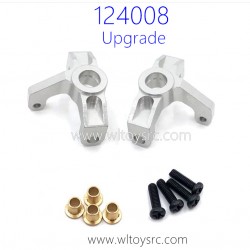 WLTOYS 124008 RC Car Upgrade Front Steering Cups Silver