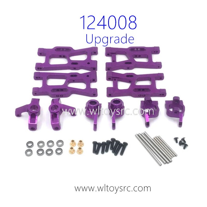 WLTOYS 124008 1/12 Racing RC Car Upgrade Parts List Purple