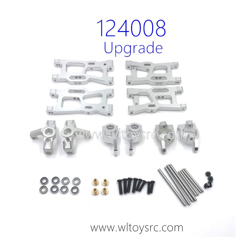 WLTOYS 124008 1/12 Racing RC Car Upgrade Parts List Silver