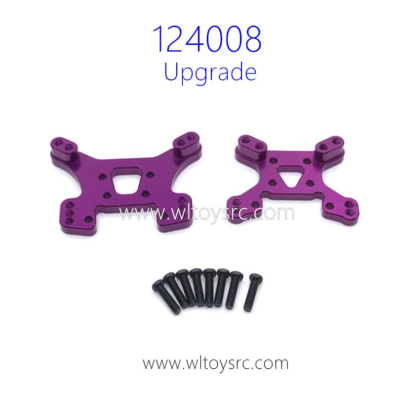 WLTOYS 124008 RC Car Upgrade Parts Shock Plate Gold Purple