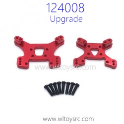 WLTOYS 124008 RC Car Upgrade Parts Shock Plate Gold Red