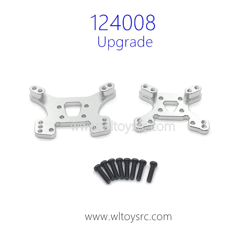 WLTOYS 124008 RC Car Upgrade Parts Shock Plate Gold Silver