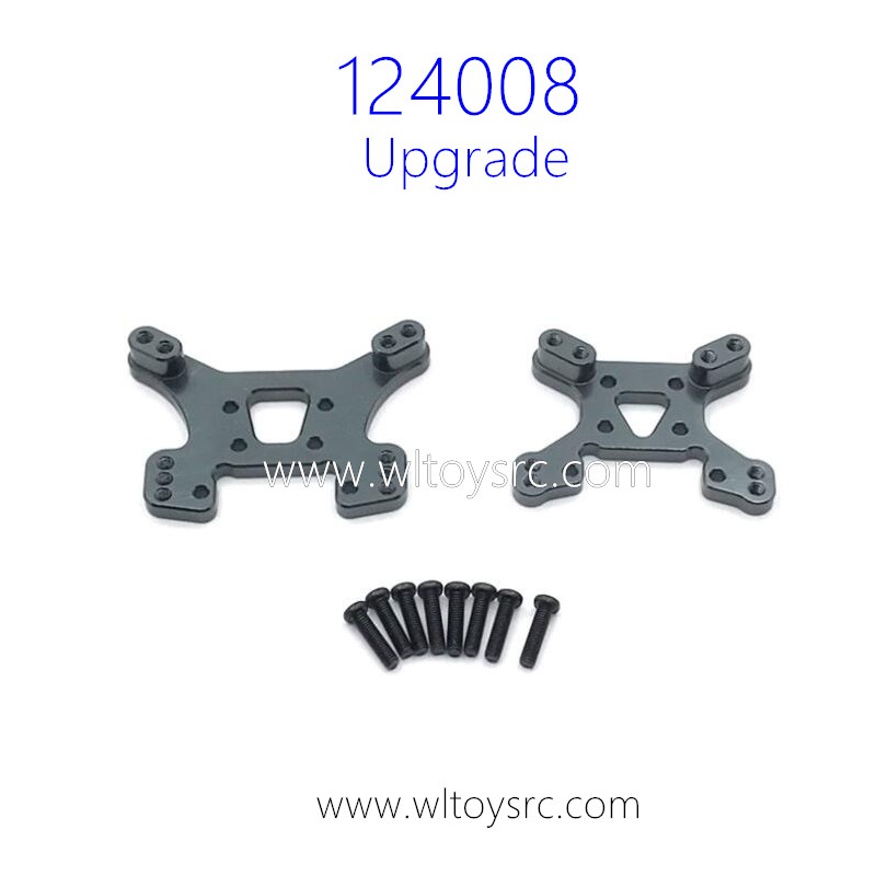 WLTOYS 124008 RC Car Upgrade Parts Shock Plate Gold Titianium