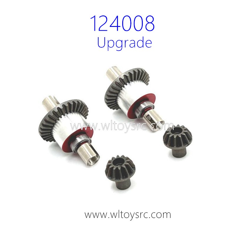 WLTOYS 124008 RC Car Upgrade Parts Differential Gear front and Rear