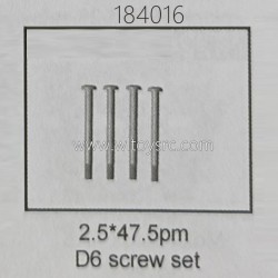 WLTOYS 184016 1/18 RC Car Parts 2519 2.5X47X5PM D6 Screw Set