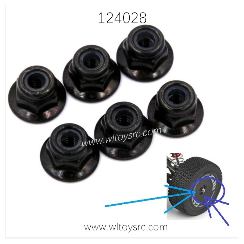 WLTOYS 124028 Parts 1955 M3 Flange Nut