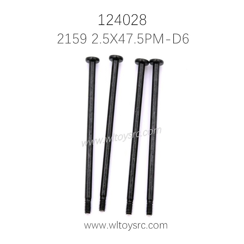 WLTOYS 124028 RC Truck Parts 2159 Long Screw 2.5X47.5PM-D6