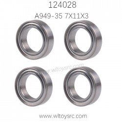 WLTOYS 124028 Parts A949-35 Rolling bearing 7X11X3