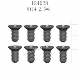 WLTOYS 124028 Parts 0114 Cross flat head Screw 2.5X8KM