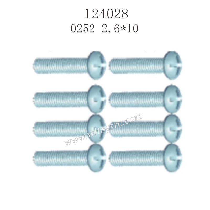 WLTOYS 124028 Parts 0525 Screws 2.6x10PWB