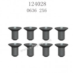 WLTOYS 124028 Parts 0636 Screws 2X6PM