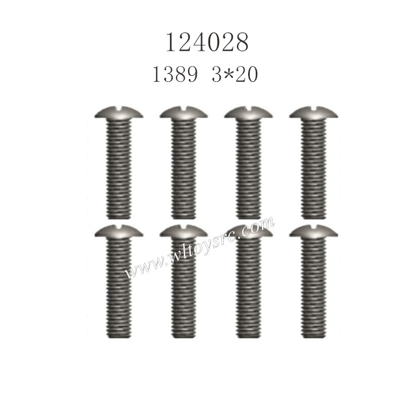 WLTOYS 124028 RC Car Parts 1389 Screws 3X20PM
