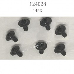 WLTOYS 124028 RC Car Parts 1453 2X4 PWM5 Cross Round Head Machine Screws