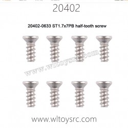 WLTOYS 20402 Parts, ST1.7X7PB Haft tooth Screws