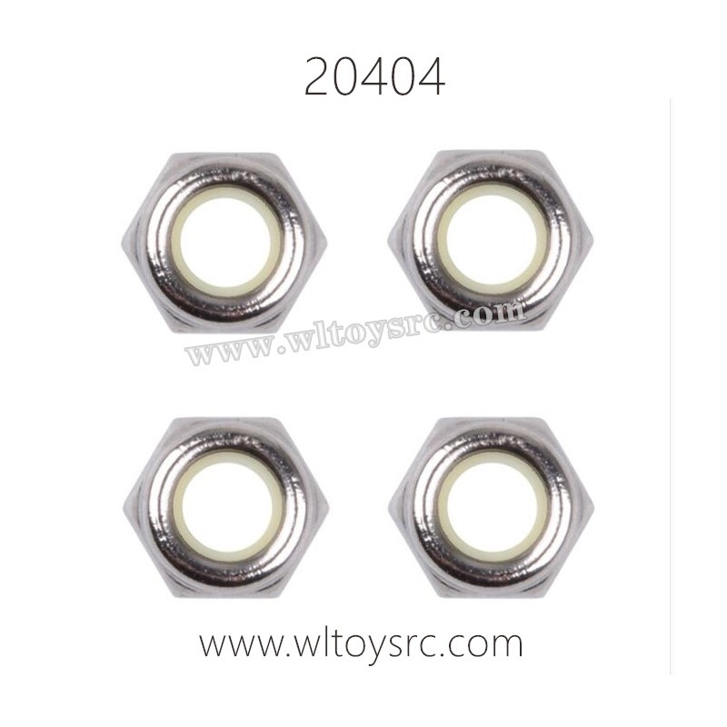 WLTOYS 20404 RC Car Parts, M3 Locknut