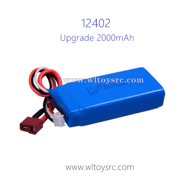 WLTOYS 12402 Upgrade Parts, 7.4V Lipo Battery