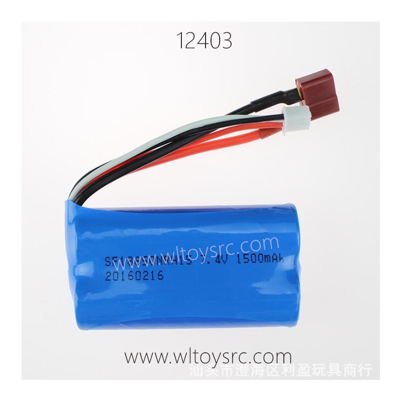 WLTOYS 12403 Parts, 7.4V Li-ion Battery