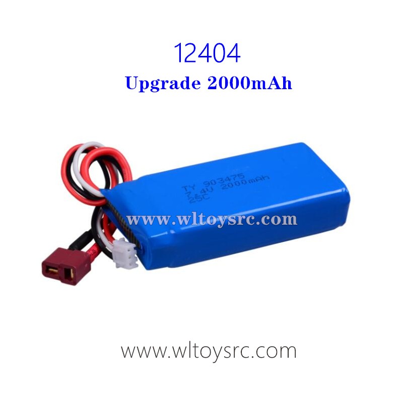 WLTOYS 12404 Upgrade Parts, 7.4V Li-Po Battery