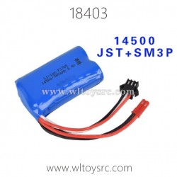 WLTOYS 18403 Parts, 6.4V 500mAh Li-ion Battery