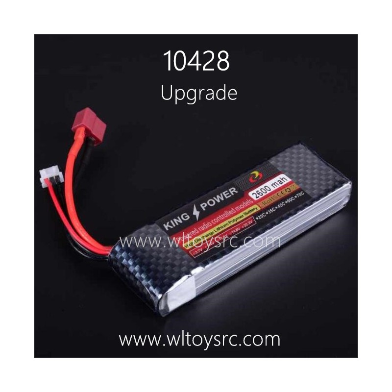 Wltoys 10428 Upgrade Parts, 7.4V 2600mAh Battery