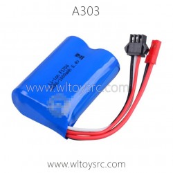 WLTOYS A303 Parts-6.4V 1000mAh Battery sm plug
