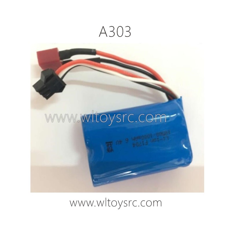 WLTOYS A303 Parts-6.4V 1000mAh Battery T plug