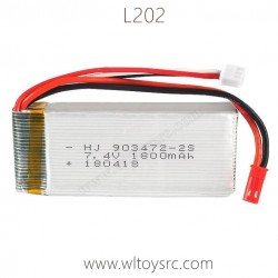 WLTOYS L202 Parts, 7.4V Lipo Battery 1800mAh