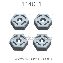 Blue 1266B RC Wheel Hex Mount Hubs Nut,5MM Wheel Hex Mount Hubs Nut with Pins Fit for WLtoys 1/14 144001 RC Car