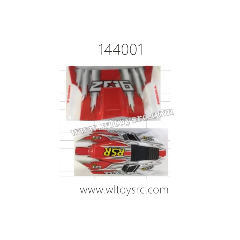 WLTOYS 144001 Parts, Car Shell Red