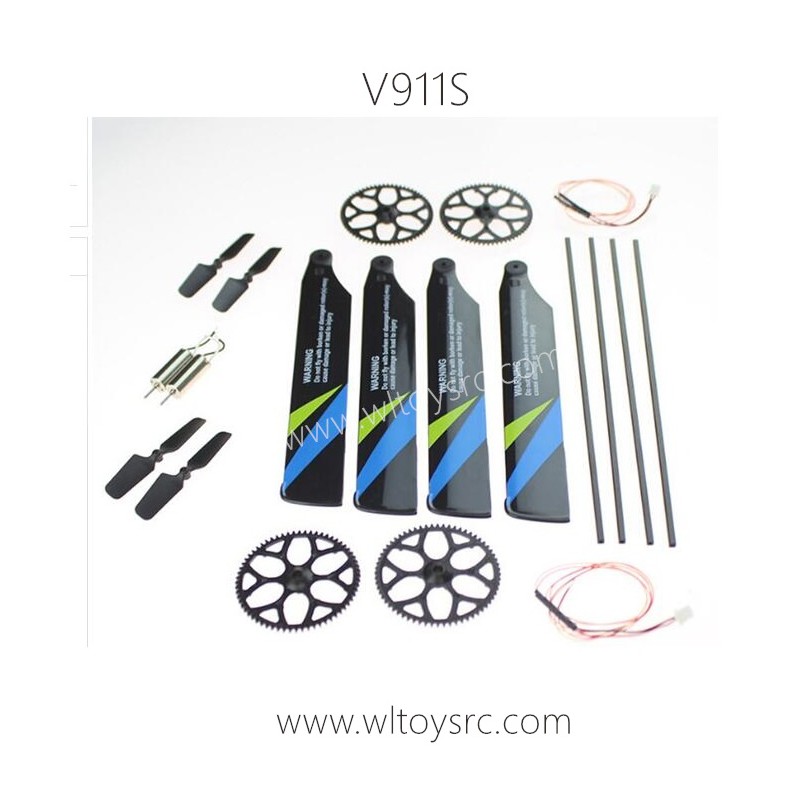 WLTOYS V911S RC Helicopter Parts-Big Gear+Propellers