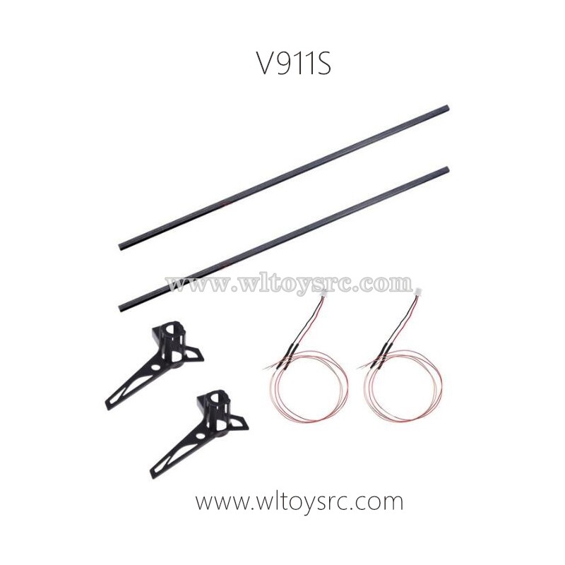 WLTOYS V911S Parts-Tail Tube+Wires and Motor Holder