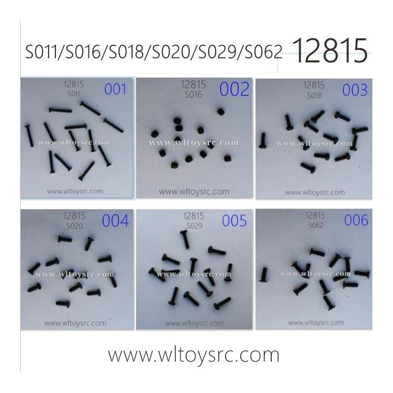 HBX 12815 Protector Parts-Screws