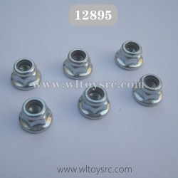 Haiboxing 12895 RC Car Parts-M4 Flange Lock Nut