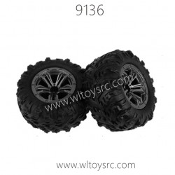XINLEHONG 9136 1/18 RC Truck Parts-Tire Assembly