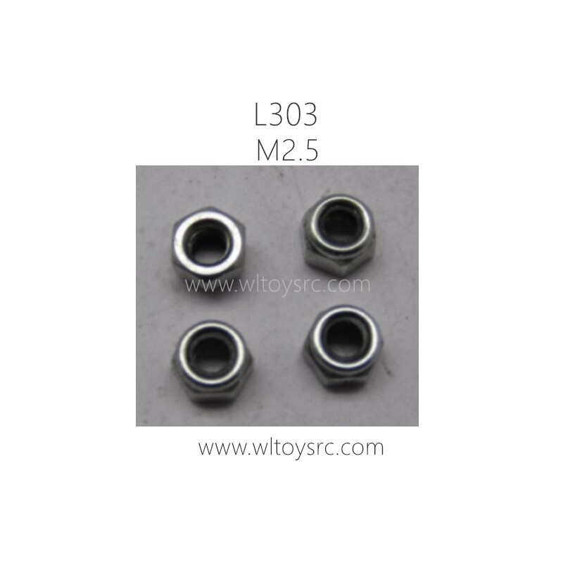 WLTOYS L303 Parts, K949-108 M2.5 Locknut