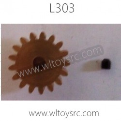 WLTOYS L303 Parts, 17T Motor Gear