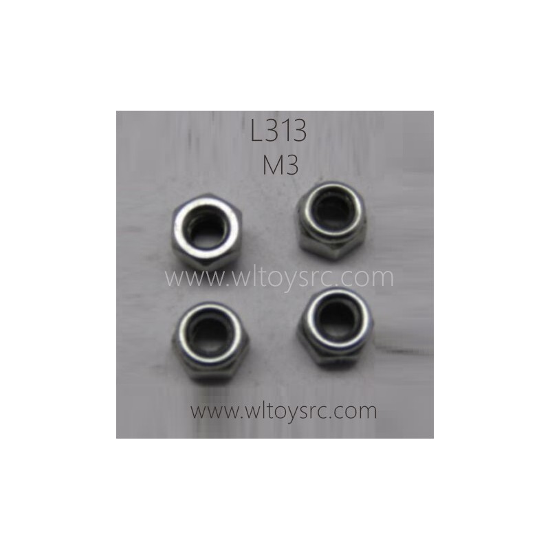 WLTOYS L313 1/10 RC Car Parts, M3 Locknut