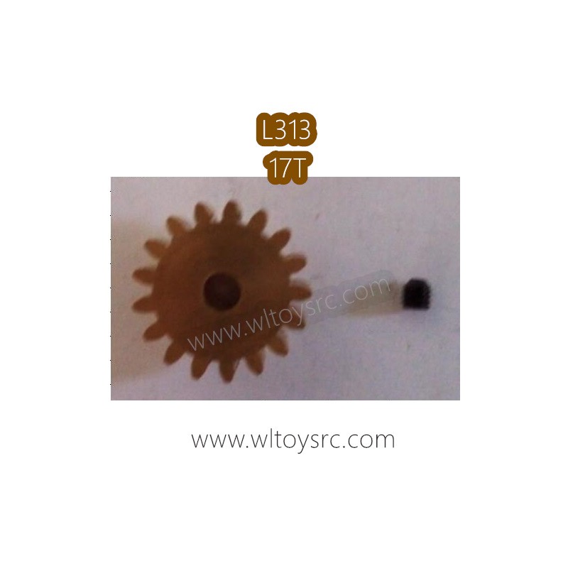 WLTOYS L313 1/10 RC Truck Parts, 17T Motor Gear