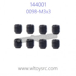 WLTOYS 144001 Parts, M3x3 Screws for Motor