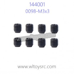 WLTOYS 144001 Parts, M3x3 Screws for Motor
