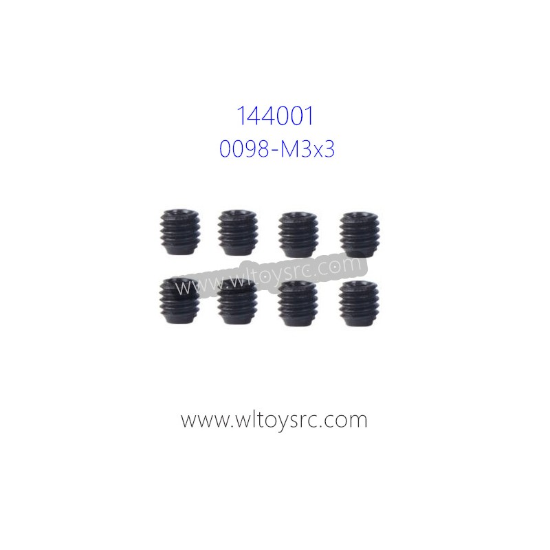 WLTOYS 144001 Parts, M3x3 Screws for Motor