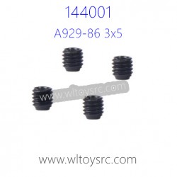 WLTOYS 144001 Parts, Screw for Motor Gear A929-86