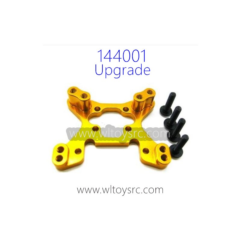 WLTOYS 144001 1/14 Upgrade Metal Parts, Front Shock Frame Yellow