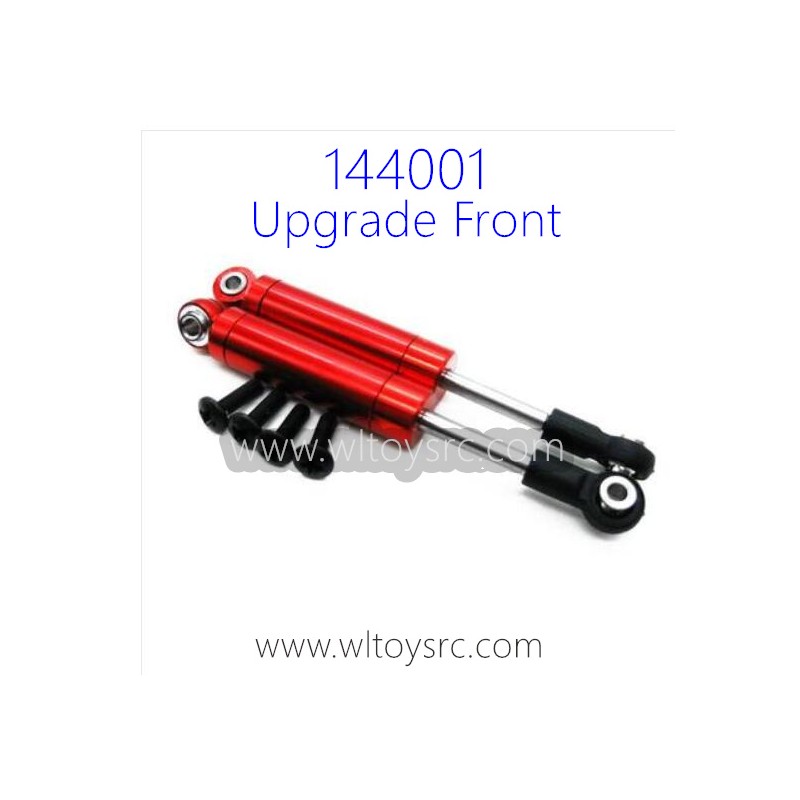 WLTOYS 144001 Upgrade Parts, Front Shock Absorbers Red