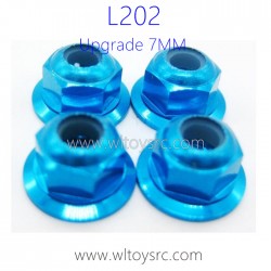 WLTOYS L202 Upgrade Parts, M4 7MM Nuts Blue