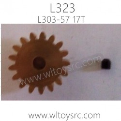 WLTOYS L323 1/10 RC Truck Parts, 17T Motor Gear