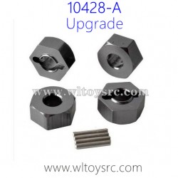 WLTOYS 10428-A Upgrade Parts-Hexagonal wheel seat Silver