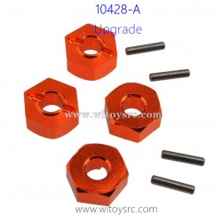 WLTOYS 10428-A Upgrade Parts-Hexagonal wheel seat Orange