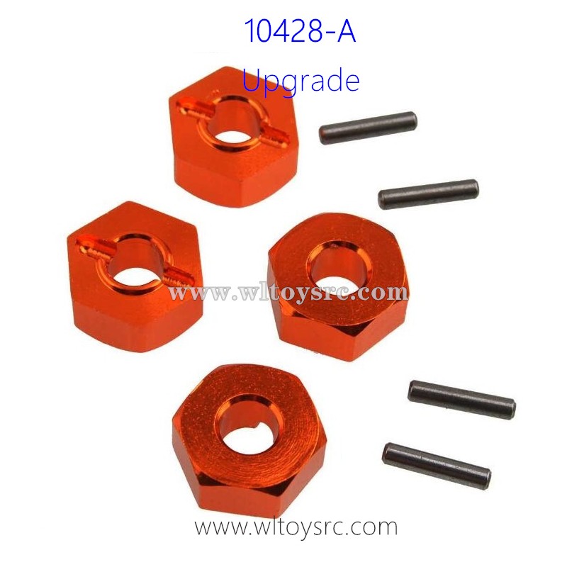 WLTOYS 10428-A Upgrade Parts-Hexagonal wheel seat Orange